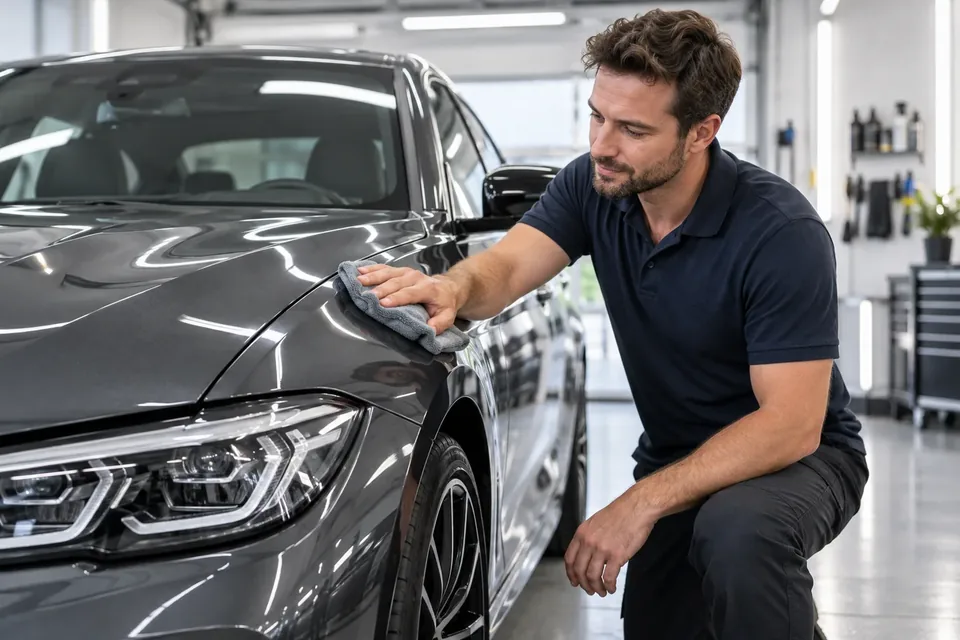Car body detailing at the TORQUE studio
